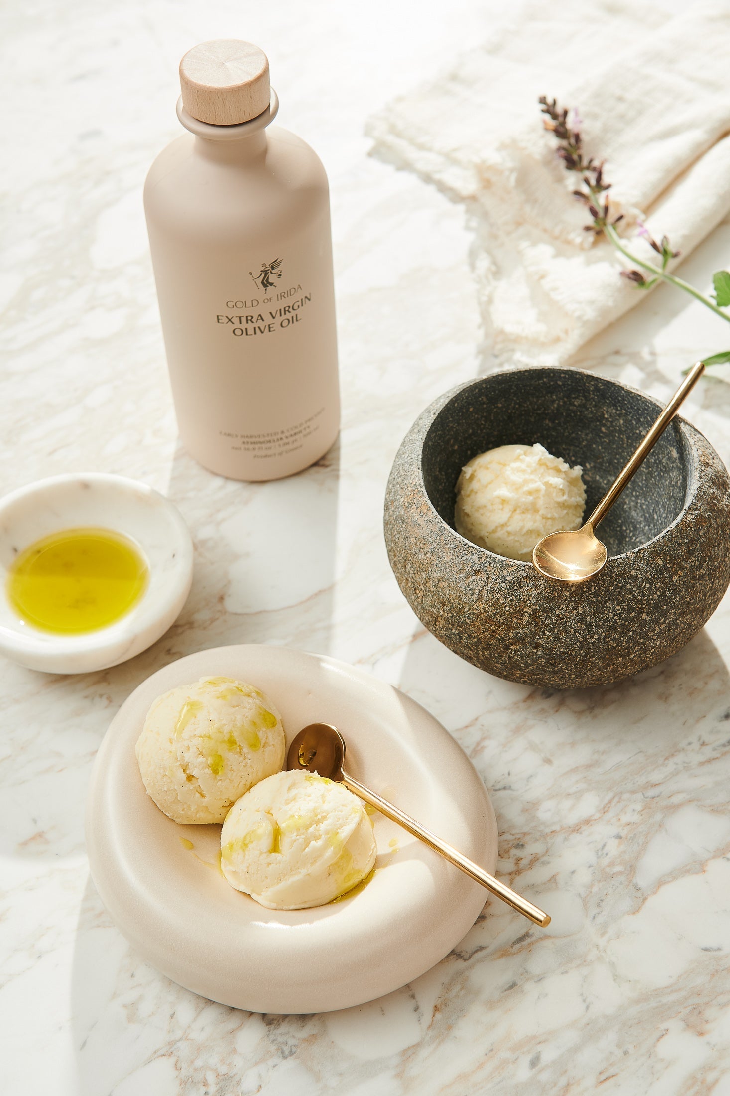 Irida's Olive Oil Ice Cream